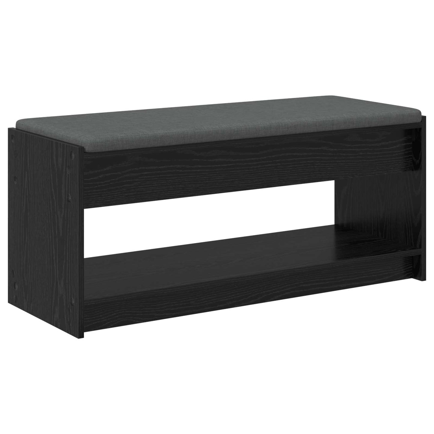 Flurbank Schwarz Eichen-Optik 103 x 38 x 45 cm