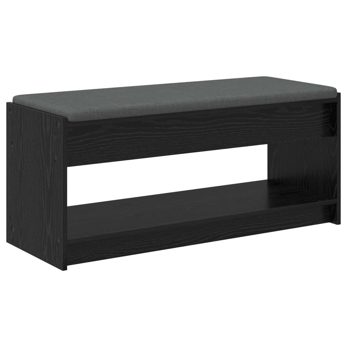 Flurbank Schwarz Eichen-Optik 103 x 38 x 45 cm