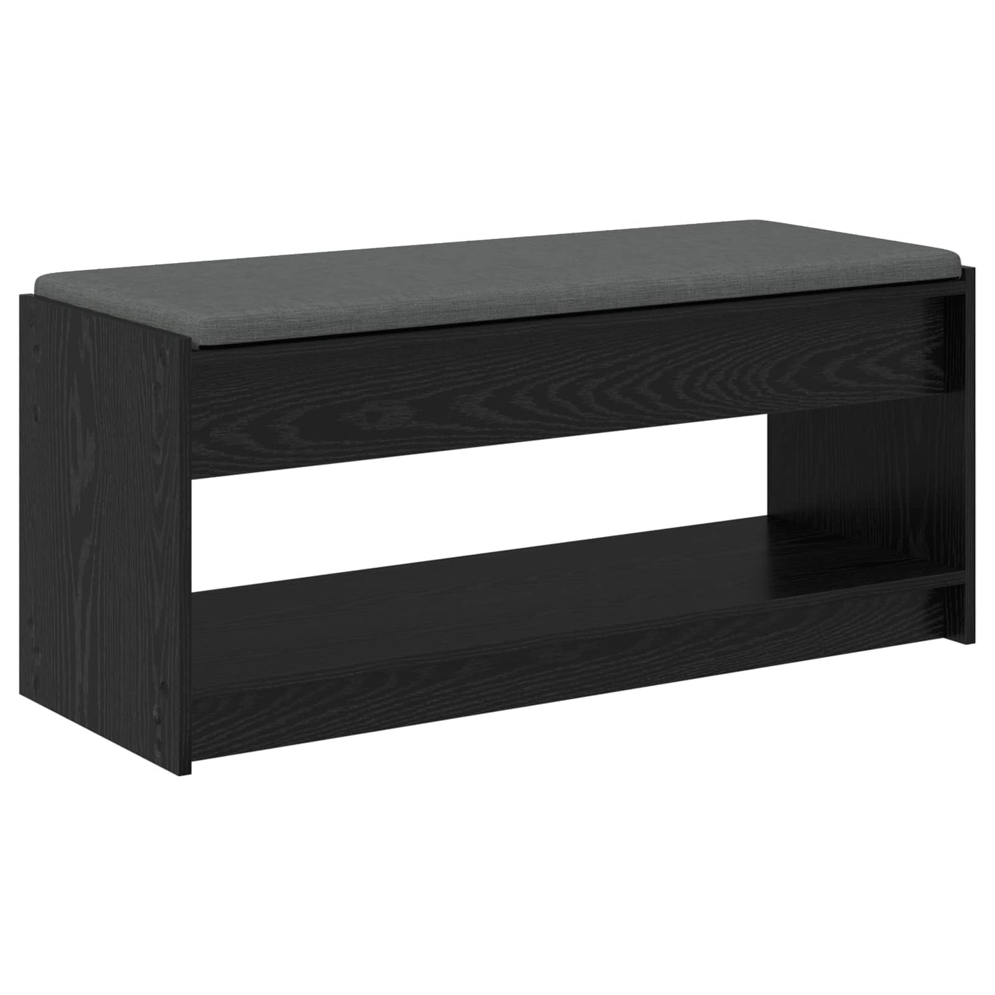 Flurbank Schwarz Eichen-Optik 103 x 38 x 45 cm