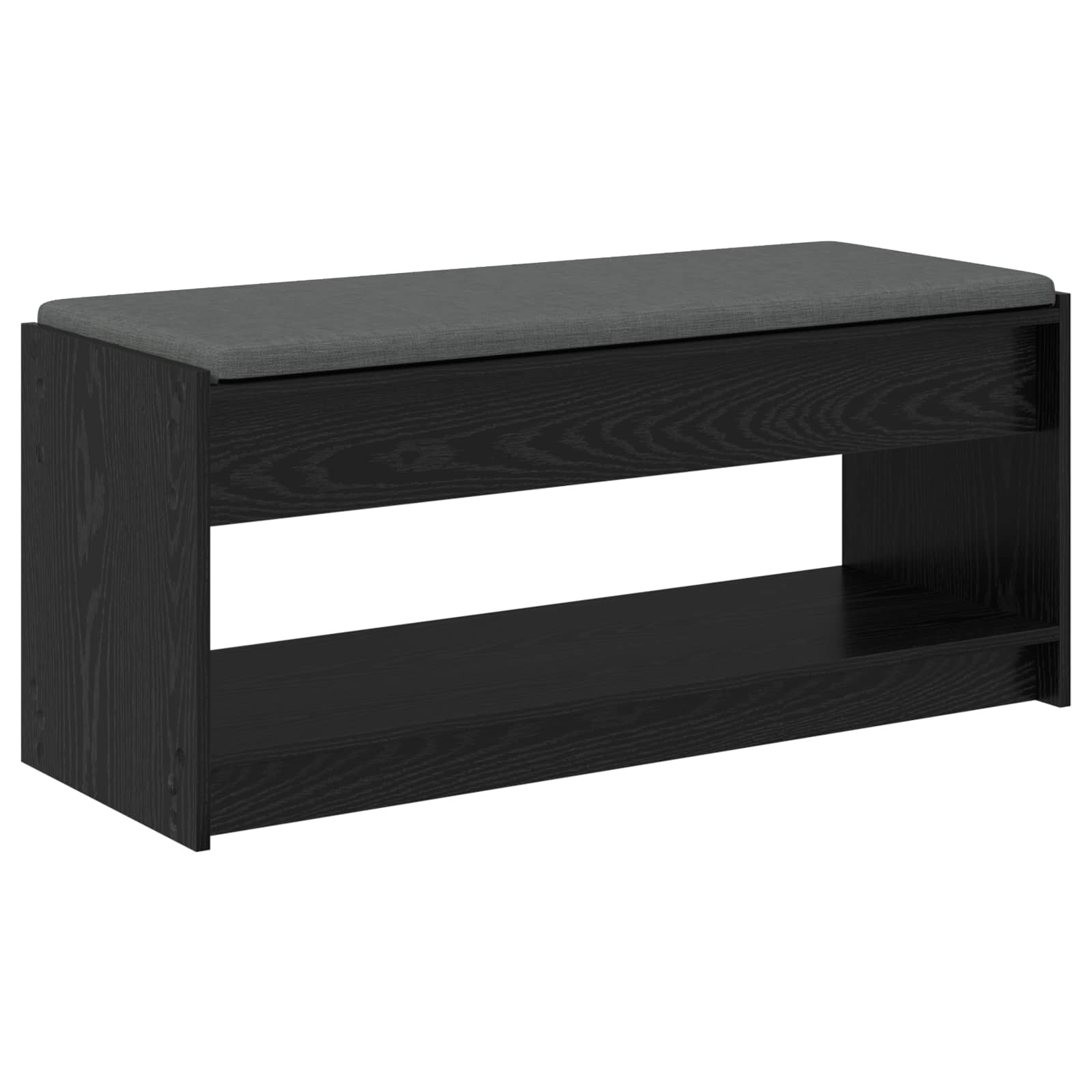 Flurbank Schwarz Eichen-Optik 103 x 38 x 45 cm