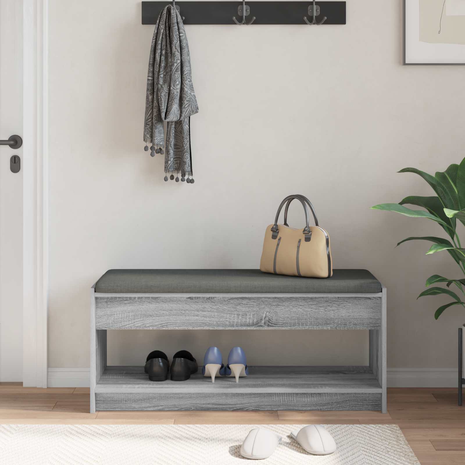 Flurbank Sonoma-Grau 103 x 38 x 45 cm