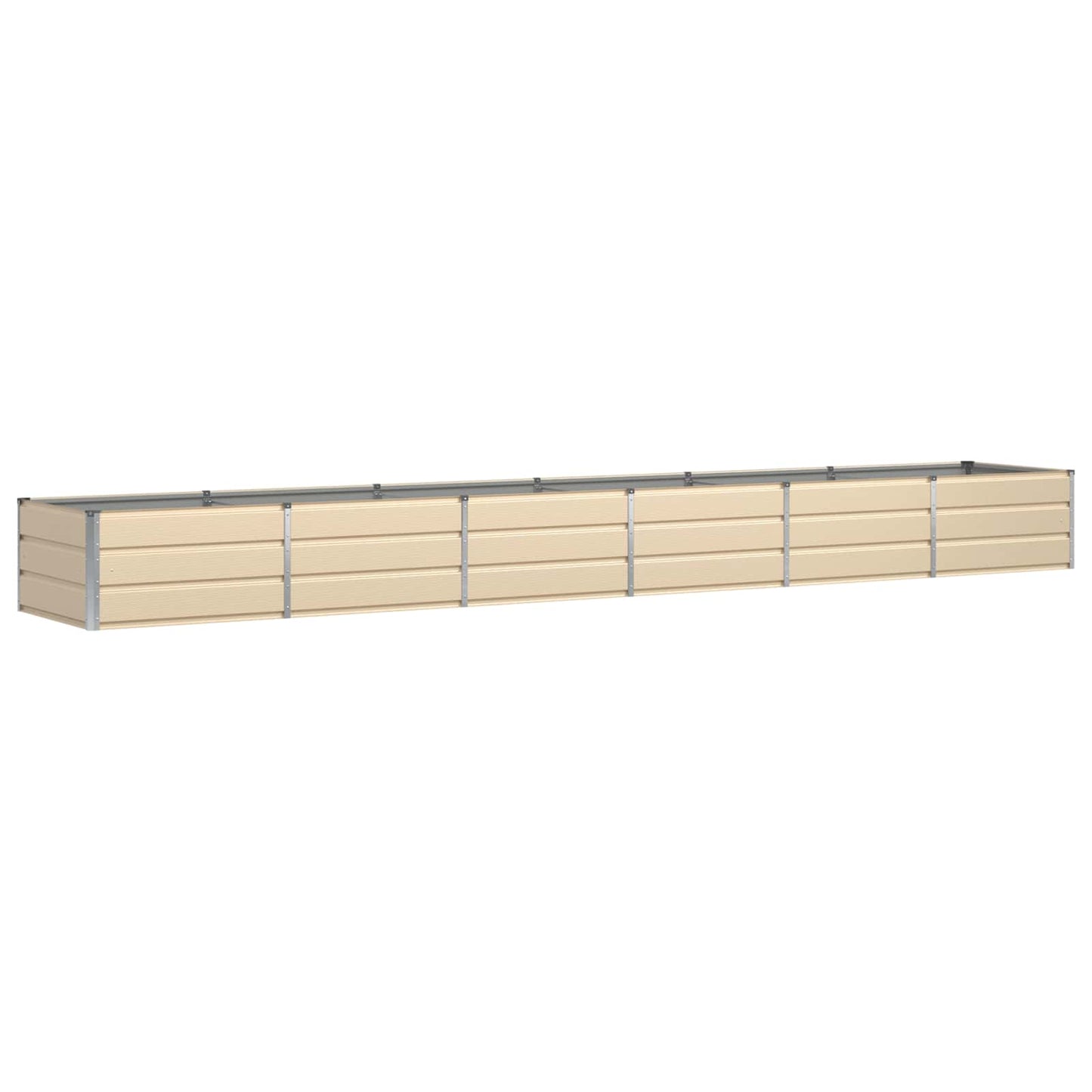 Pflanzkübel Elfenbein 480 x 80 x 45 cm Stahl