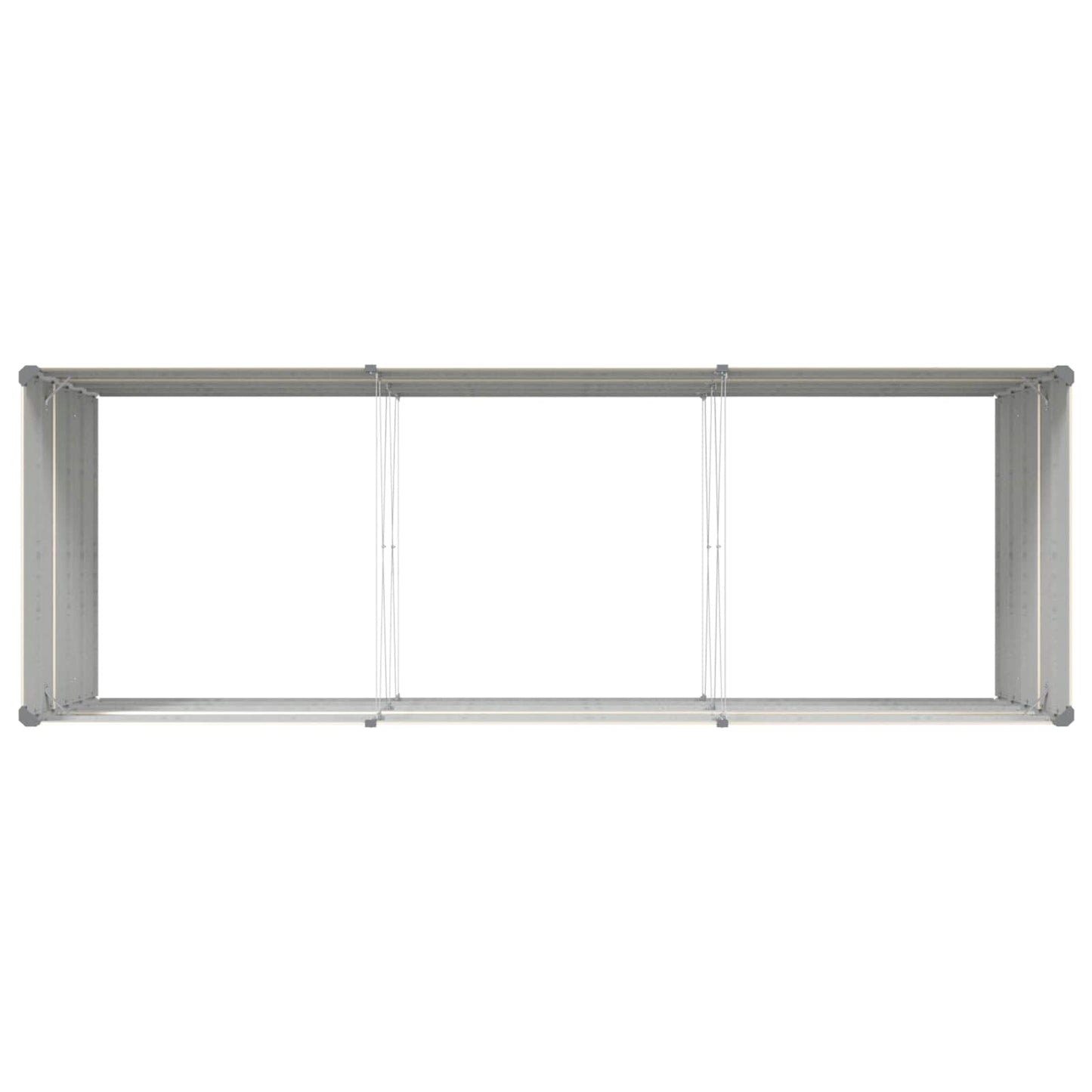 Pflanzkübel Elfenbein 290 x 100 x 75 cm Verzinkter Stahl