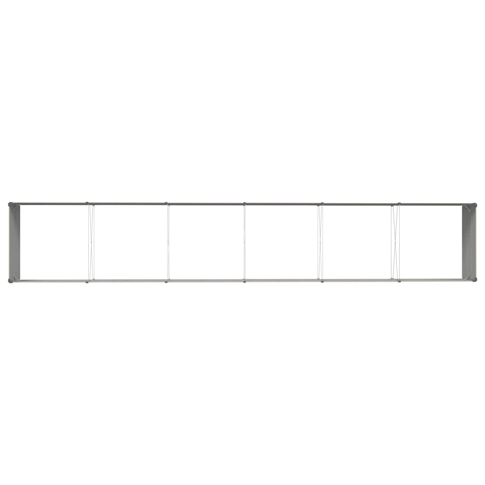 Pflanzkübel Elfenbein 580 x 100 x 45 cm Verzinkter Stahl