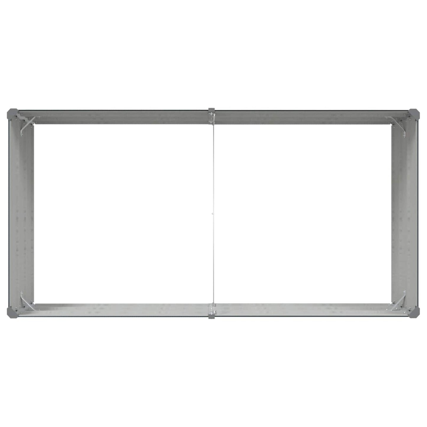 Pflanzkübel Anthrazit 195 x 100 x 45 cm Verzinkter Stahl