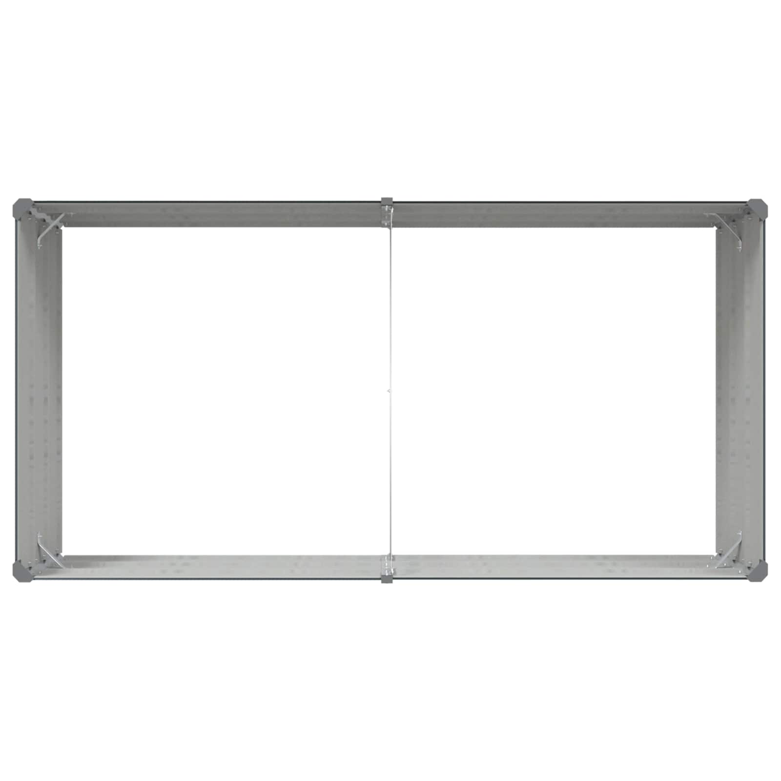 Pflanzkübel Anthrazit 195 x 100 x 45 cm Verzinkter Stahl