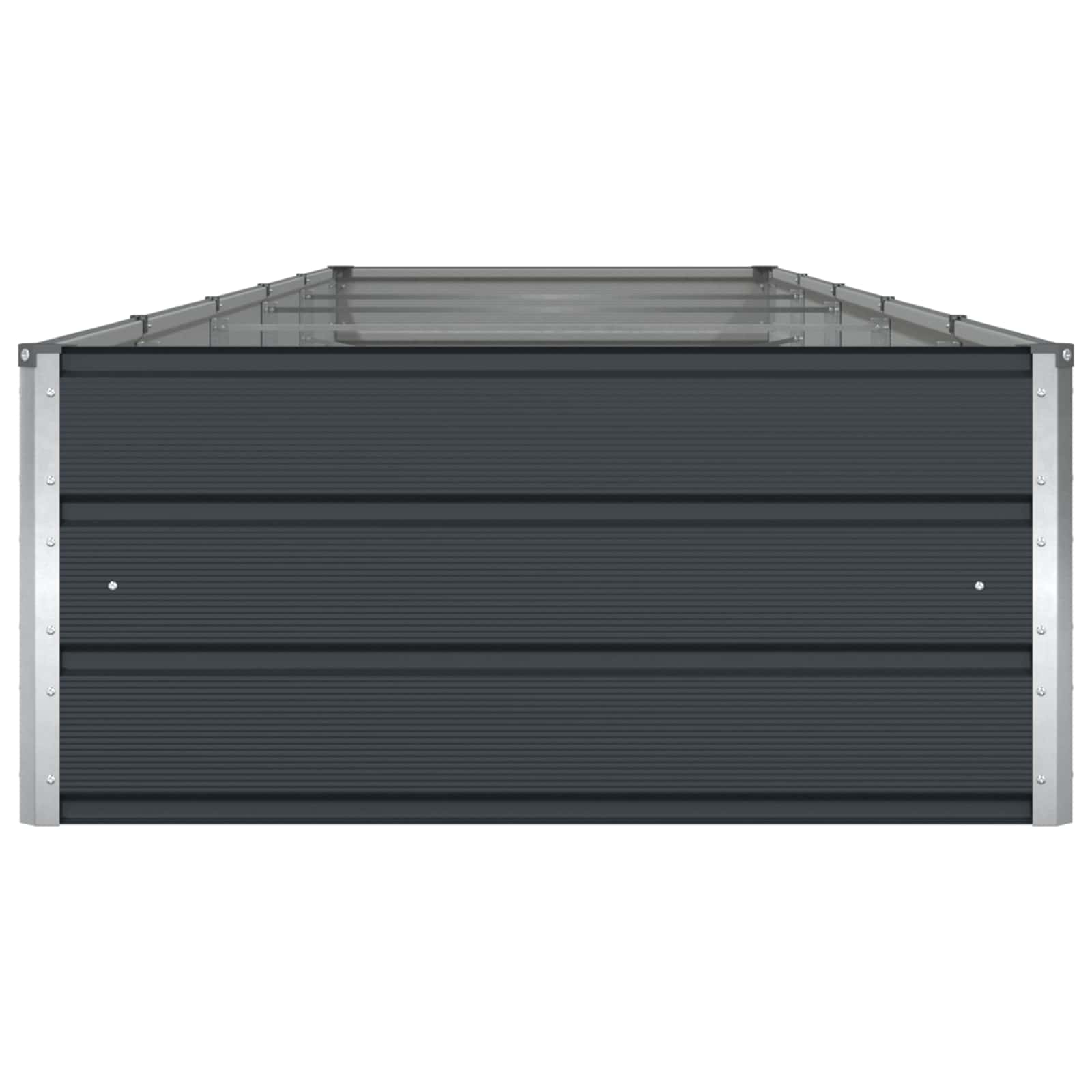 Pflanzkübel Anthrazit 480 x 100 x 45 cm Verzinkter Stahl