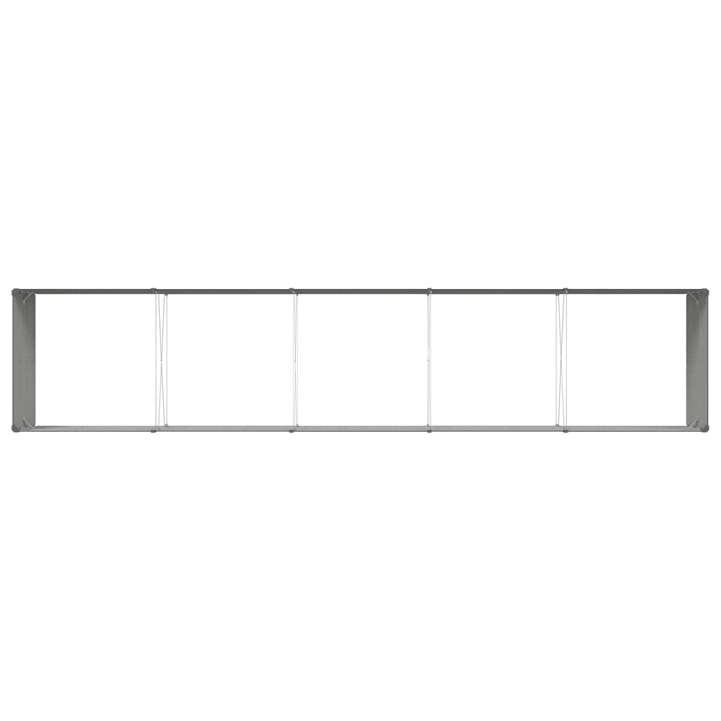 Pflanzkübel Anthrazit 480 x 100 x 45 cm Verzinkter Stahl