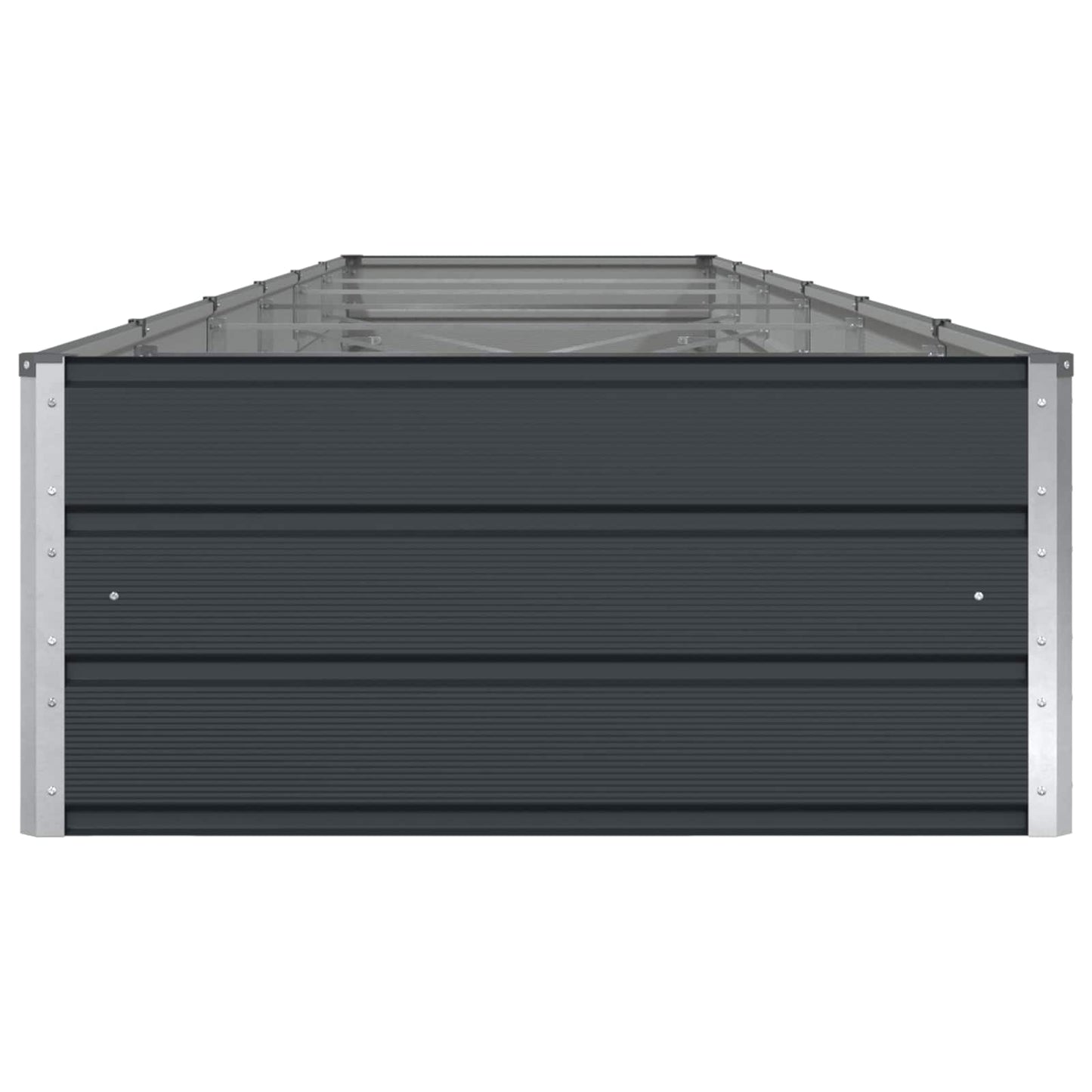 Pflanzkübel Anthrazit 580 x 100 x 45 cm Verzinkter Stahl