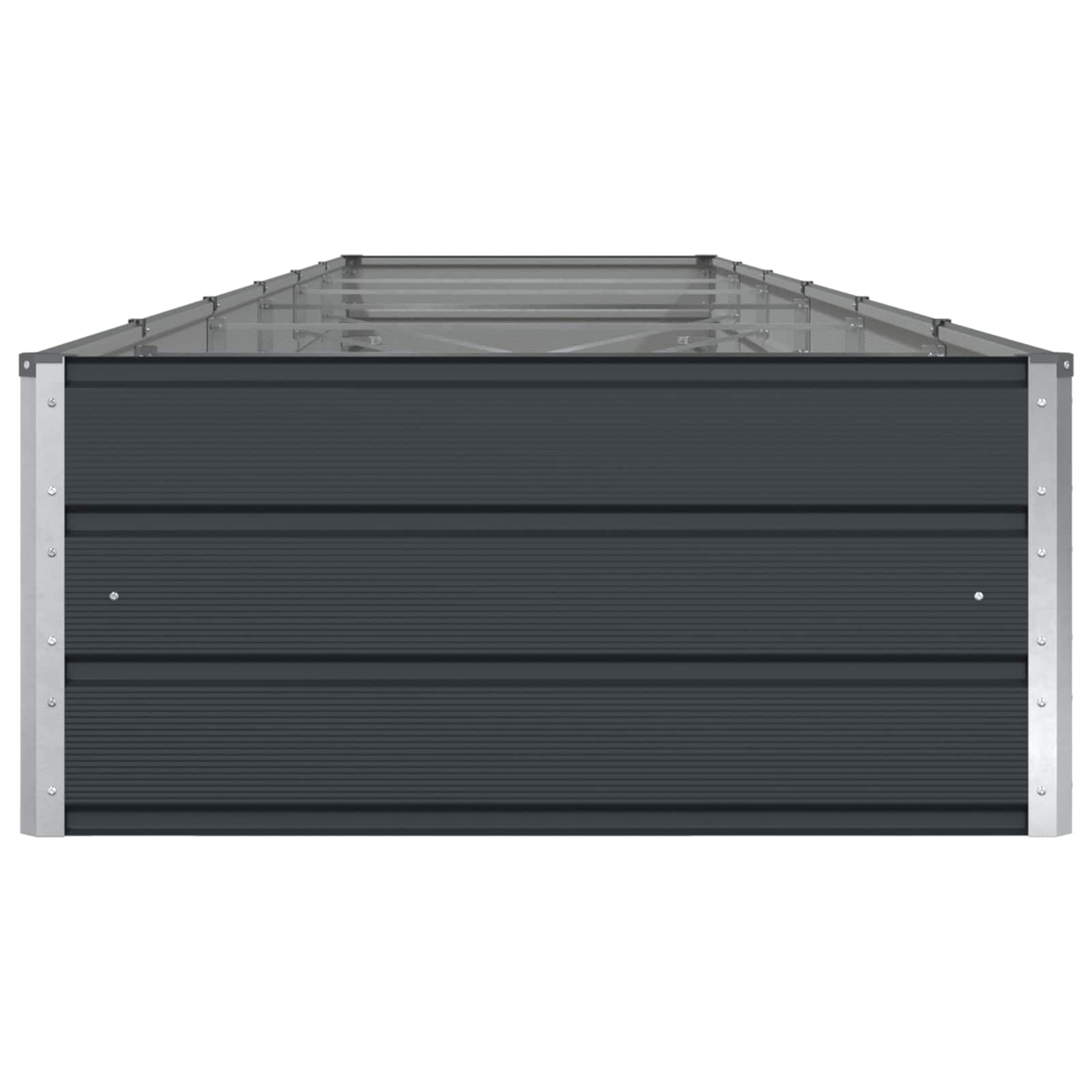 Pflanzkübel Anthrazit 580 x 100 x 45 cm Verzinkter Stahl