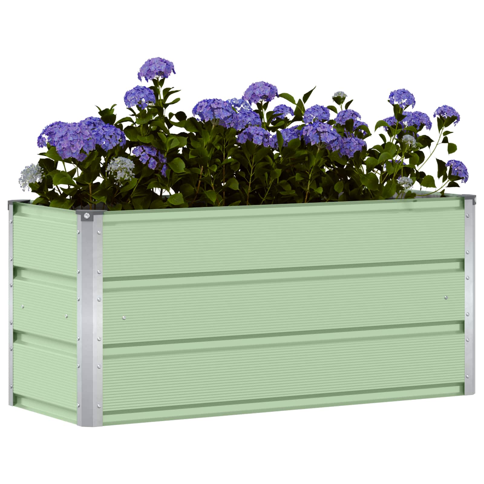 Pflanzkübel Grün 100 x 40 x 45 cm Stahl
