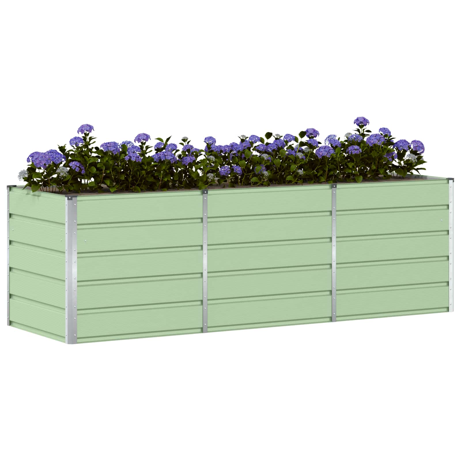 Pflanzkübel Grün 240 x 80 x 75 cm Stahl