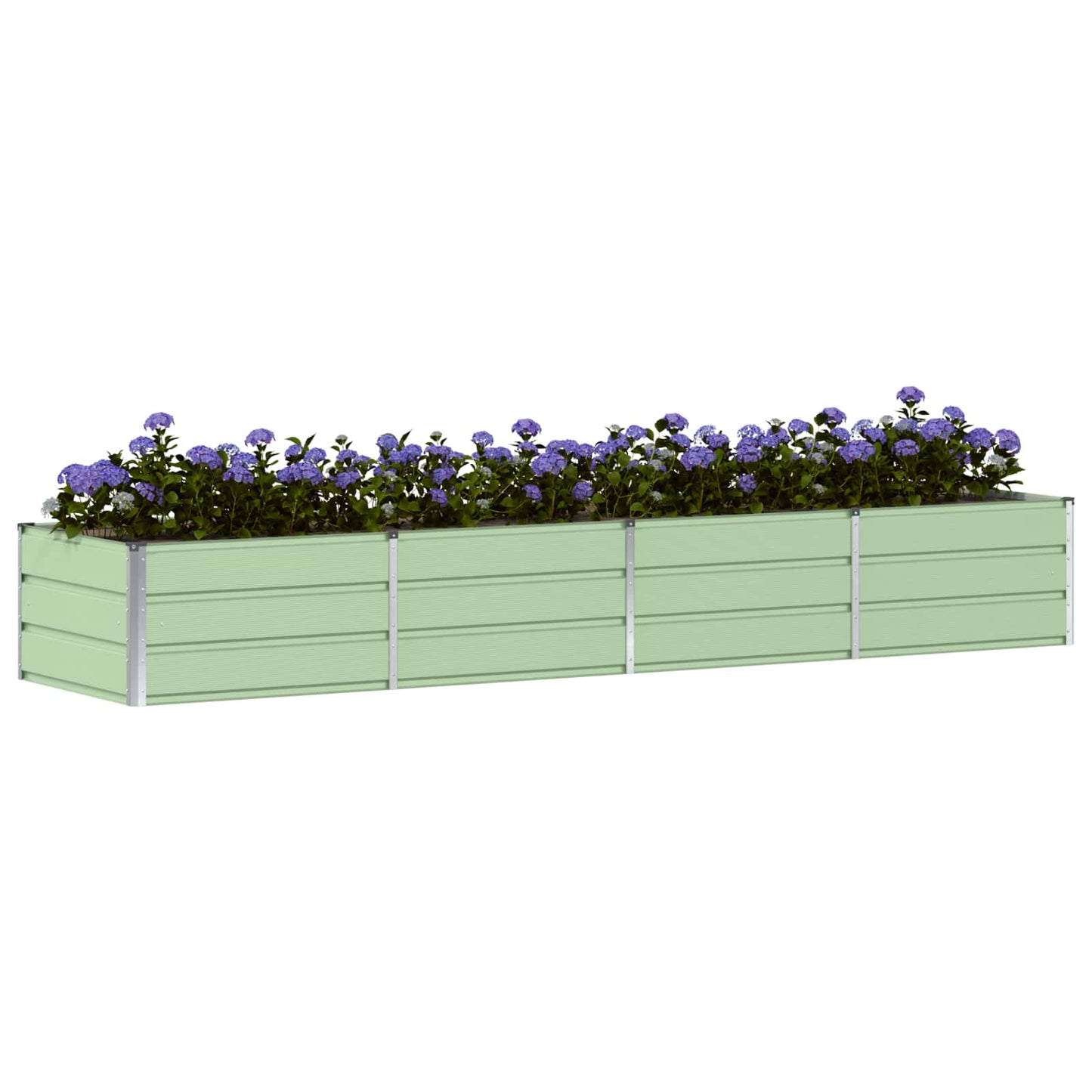 Pflanzkübel Grün 320 x 80 x 45 cm Stahl
