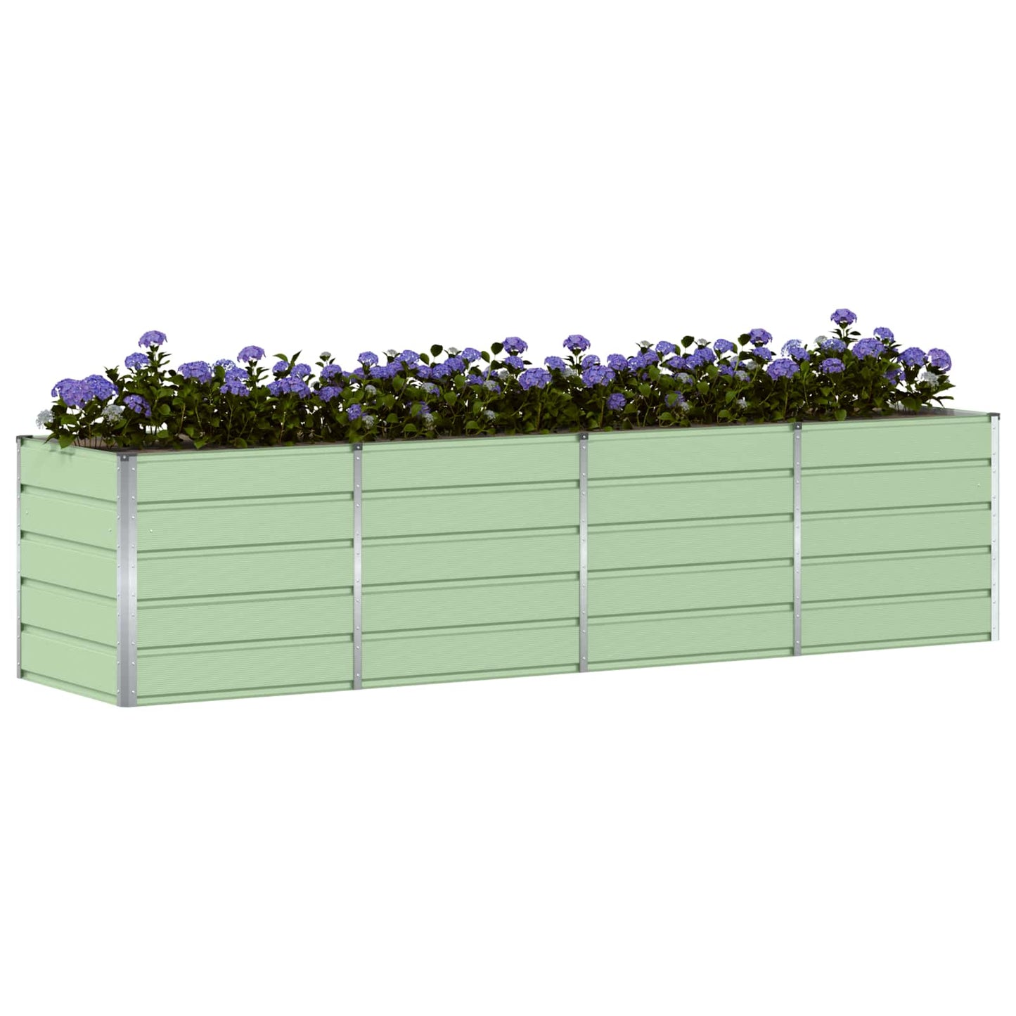 Pflanzkübel Grün 320 x 80 x 75 cm Stahl