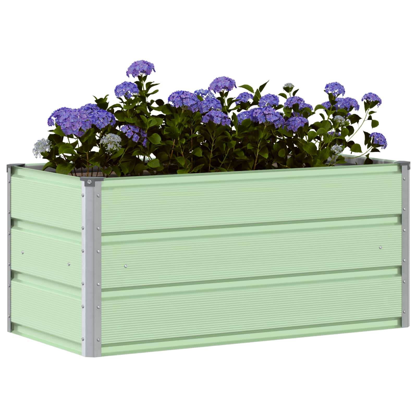 Pflanzkübel Pastellgrün 100 x 50 x 45 cm Verzinkter Stahl