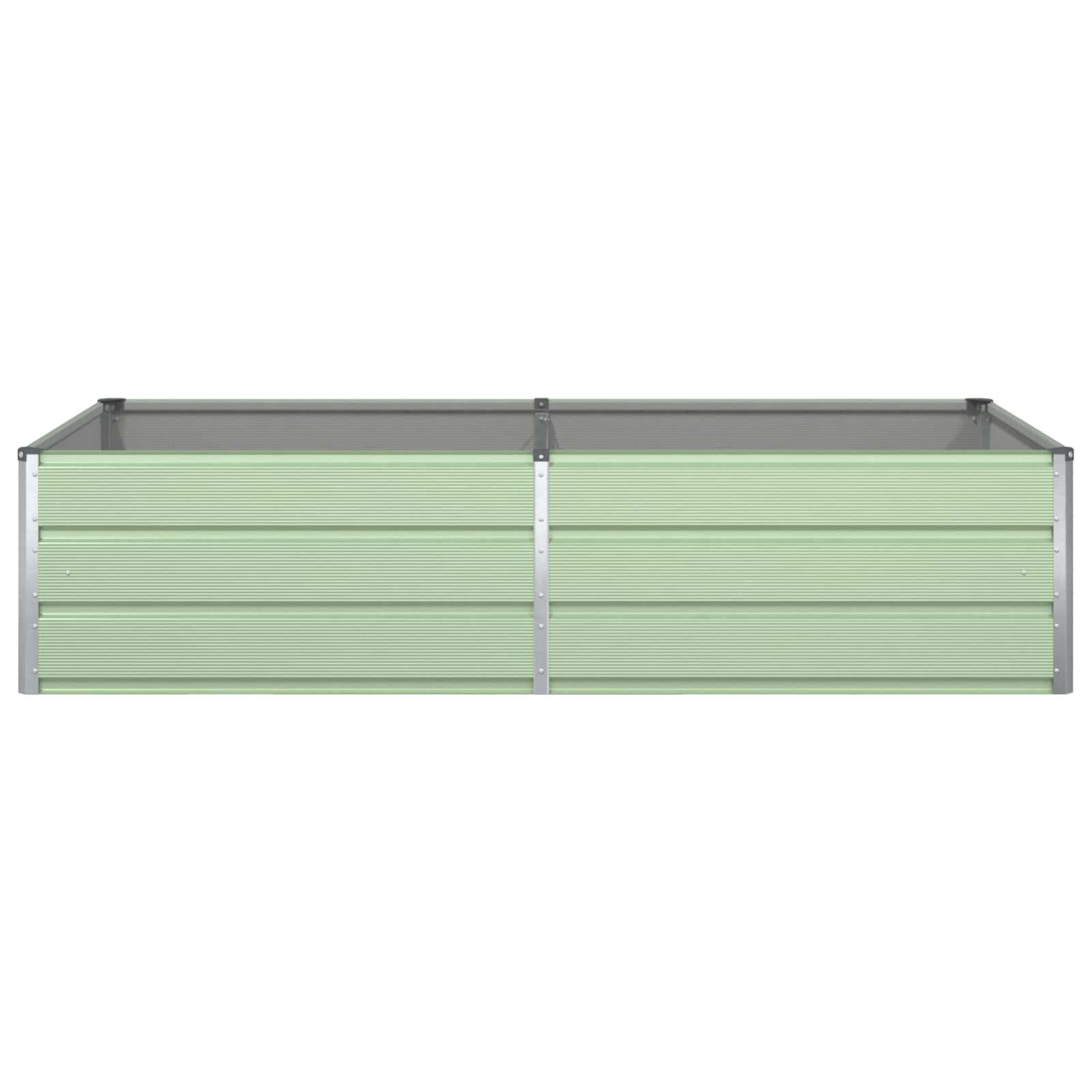 Pflanzkübel Pastellgrün 195 x 100 x 45 cm Verzinkter Stahl