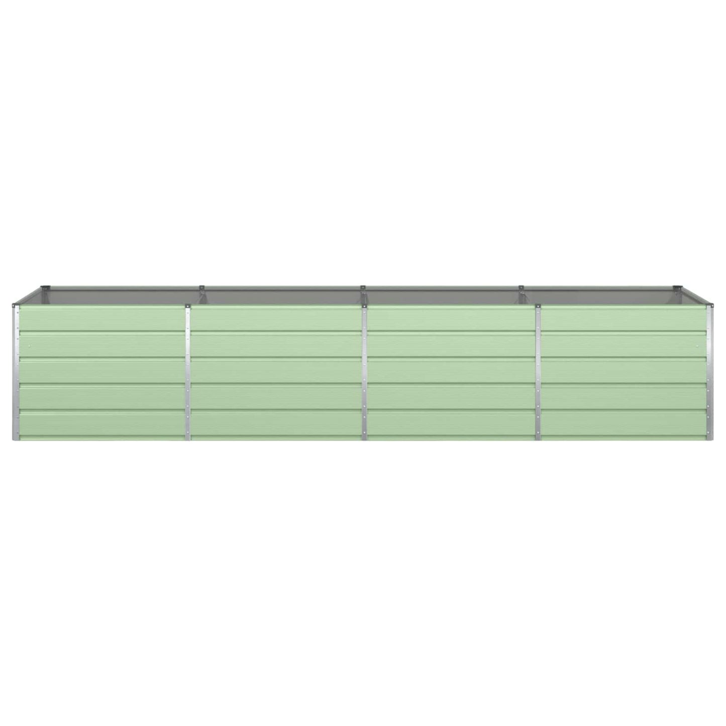 Pflanzkübel Pastellgrün 385 x 100 x 75 cm Verzinkter Stahl