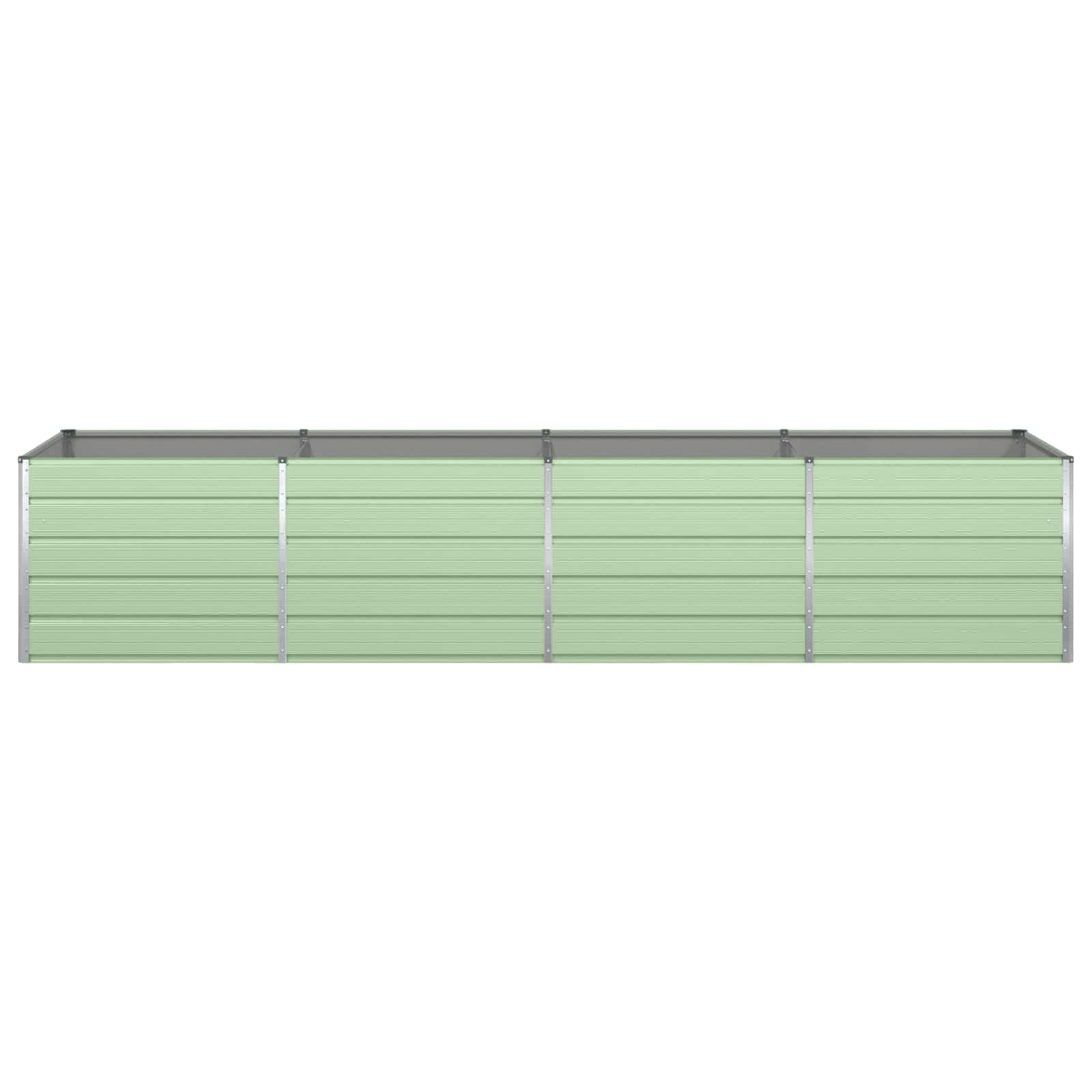 Pflanzkübel Pastellgrün 385 x 100 x 75 cm Verzinkter Stahl