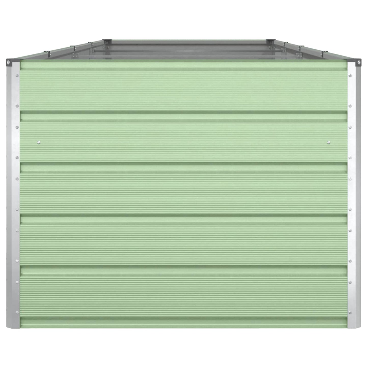 Pflanzkübel Pastellgrün 385 x 100 x 75 cm Verzinkter Stahl