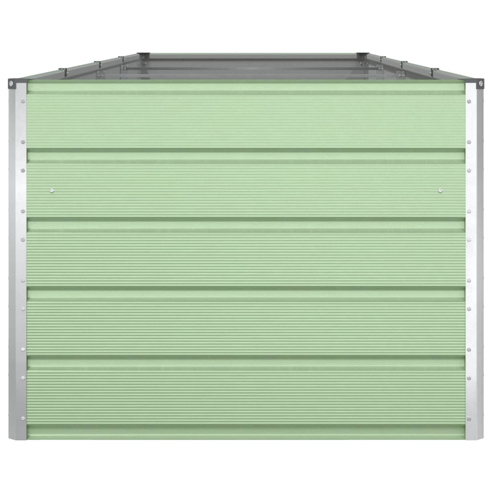 Pflanzkübel Pastellgrün 385 x 100 x 75 cm Verzinkter Stahl
