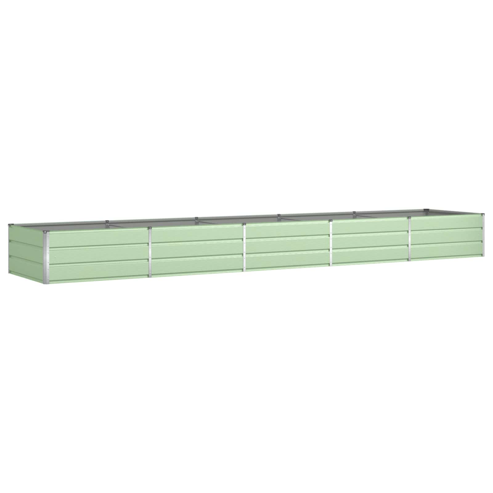 Pflanzkübel Pastellgrün 480 x 100 x 45 cm Verzinkter Stahl