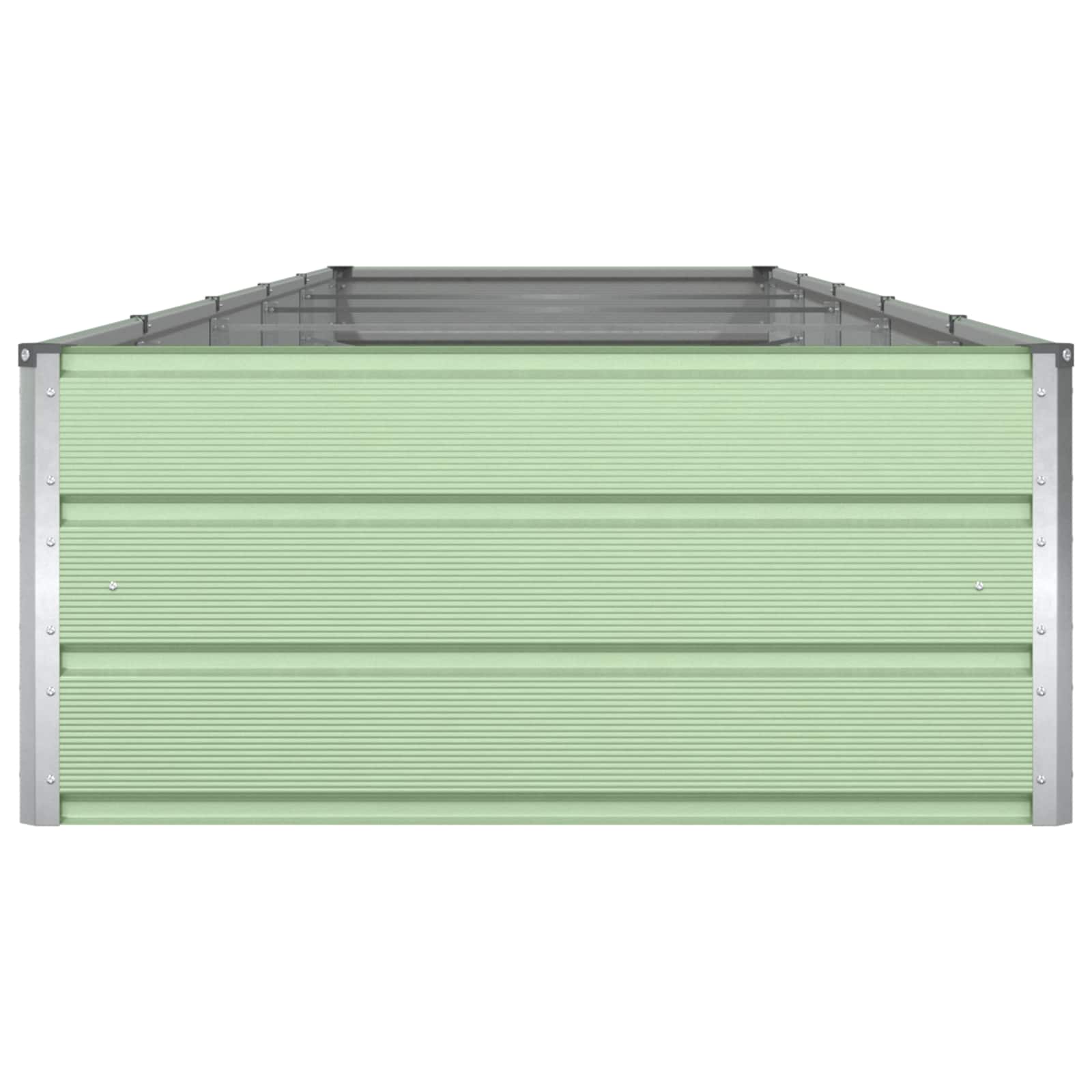 Pflanzkübel Pastellgrün 480 x 100 x 45 cm Verzinkter Stahl