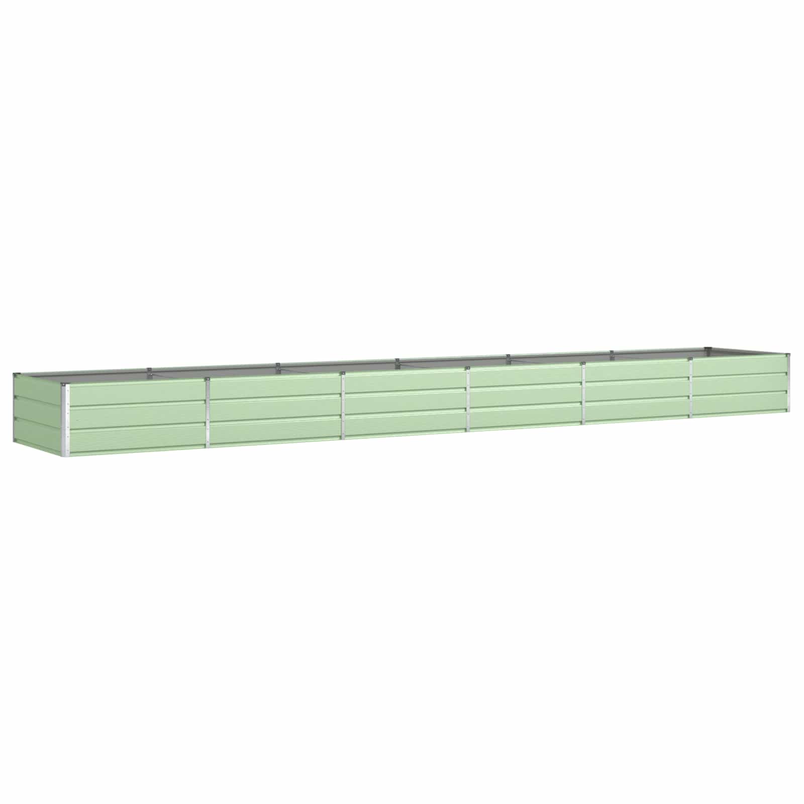 Pflanzkübel Pastellgrün 580 x 100 x 45 cm Verzinkter Stahl