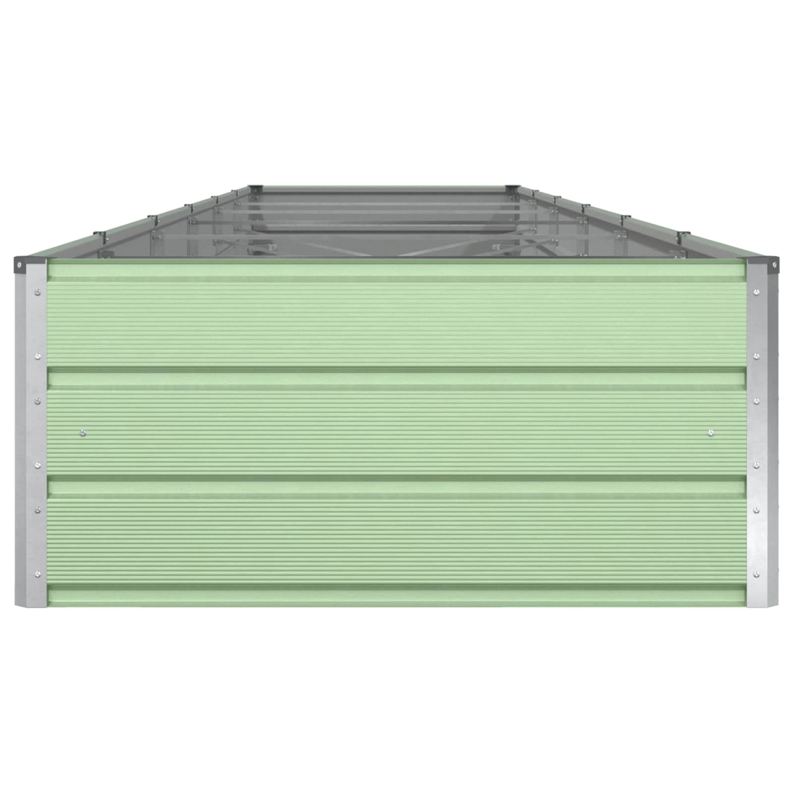Pflanzkübel Pastellgrün 580 x 100 x 45 cm Verzinkter Stahl