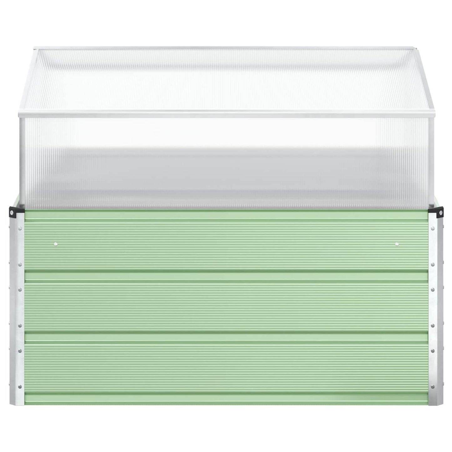 Pflanzkübel Pastellgrün 100 x 100 x 77 cm Verzinkter Stahl