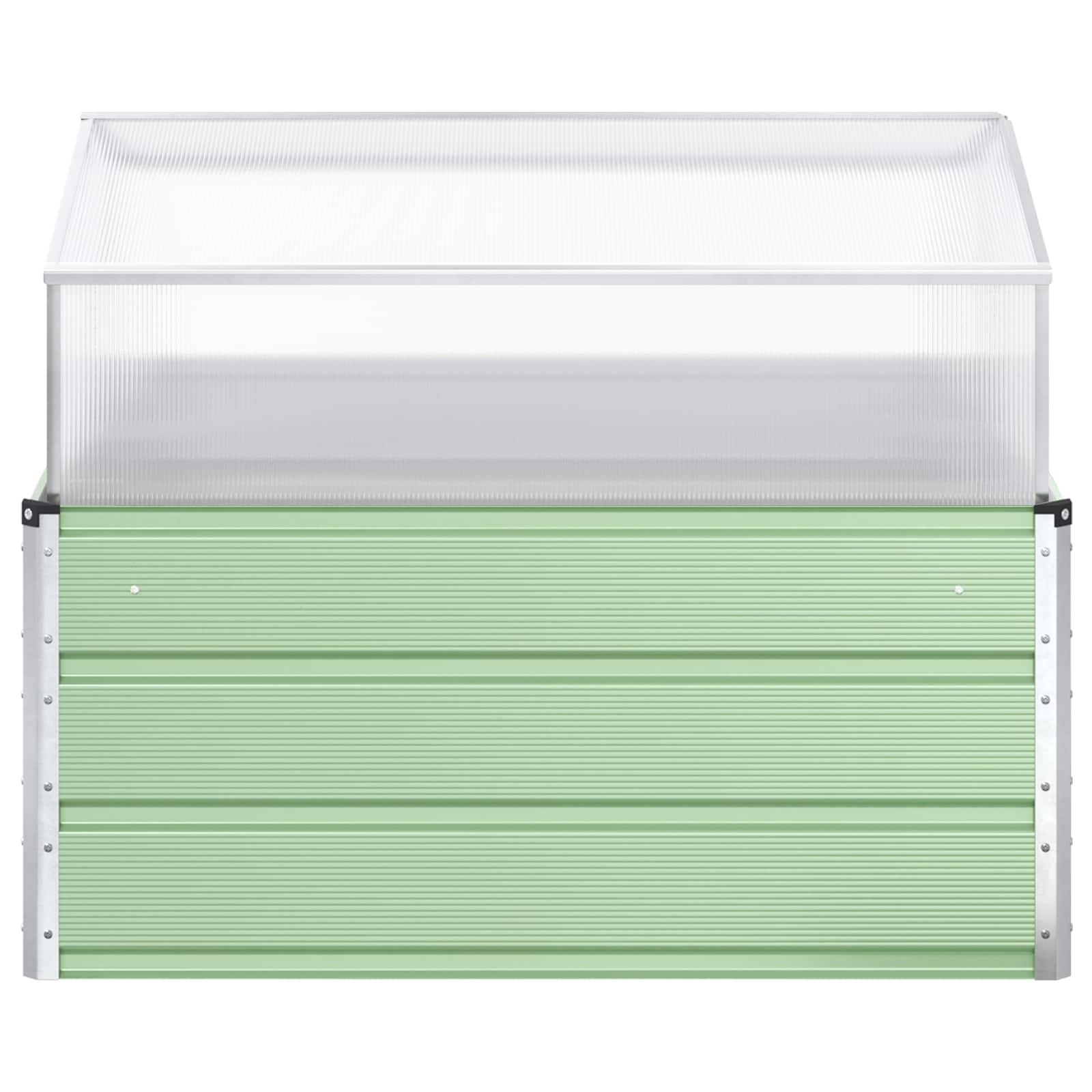 Pflanzkübel Pastellgrün 100 x 100 x 77 cm Verzinkter Stahl
