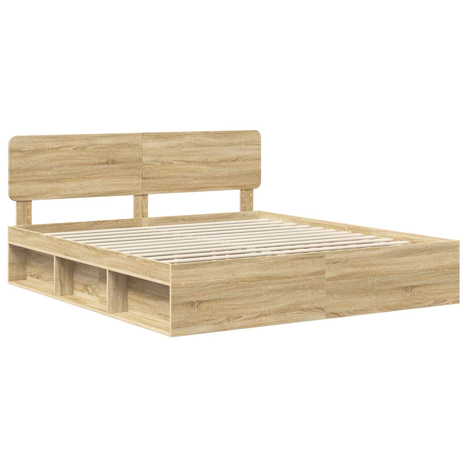 Bettrahmen Sonoma 200 x 200 cm Massives Kiefernholz