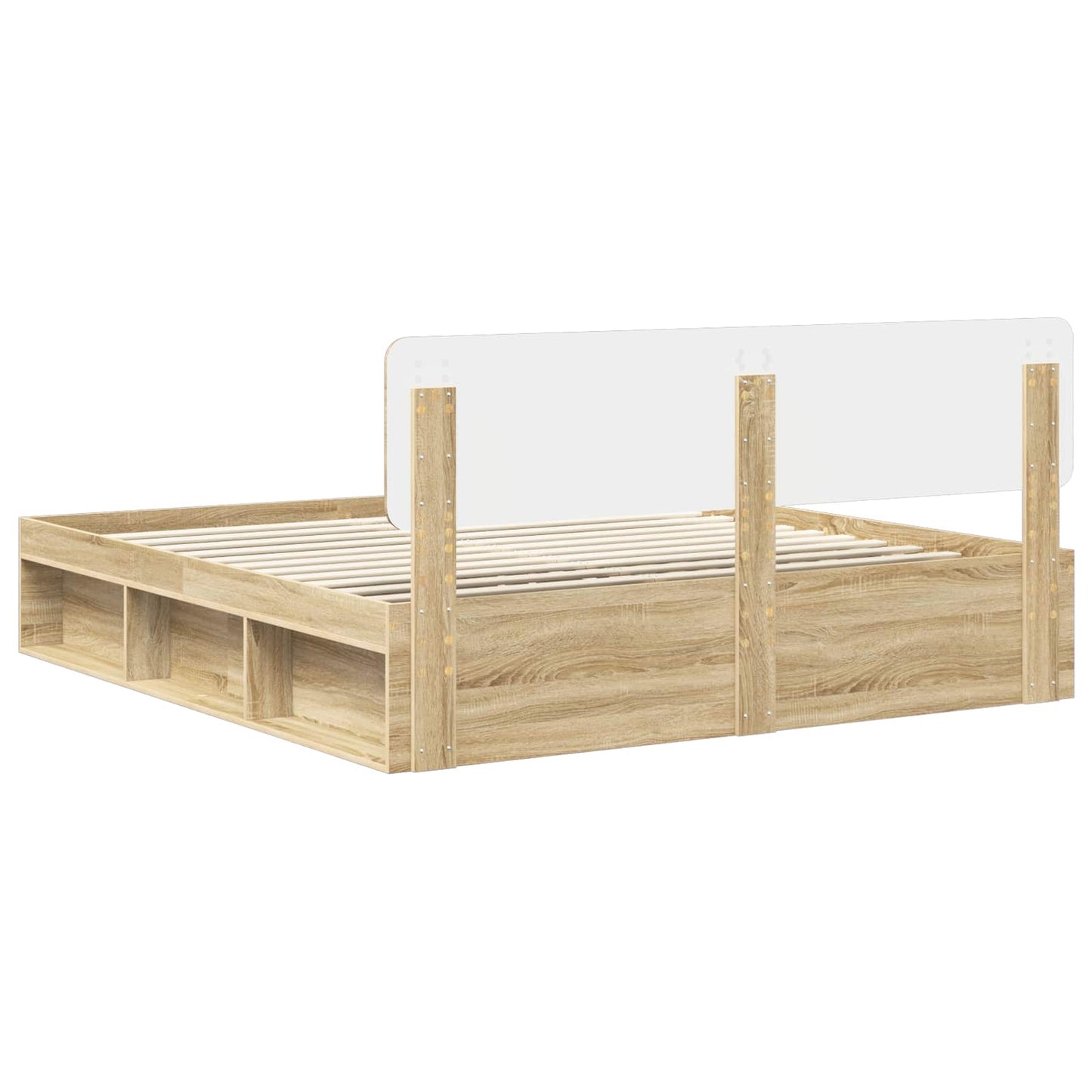 Bettrahmen Sonoma 200 x 200 cm Massives Kiefernholz