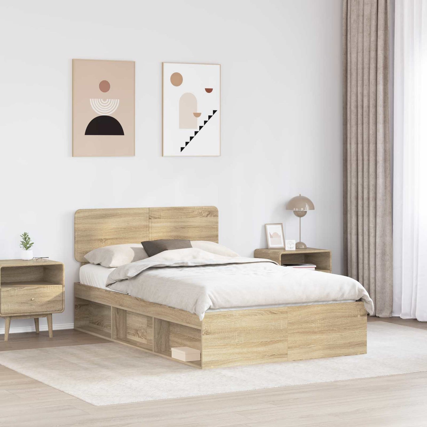 Bettrahmen Sonoma 120 x 190 cm Massives Kiefernholz