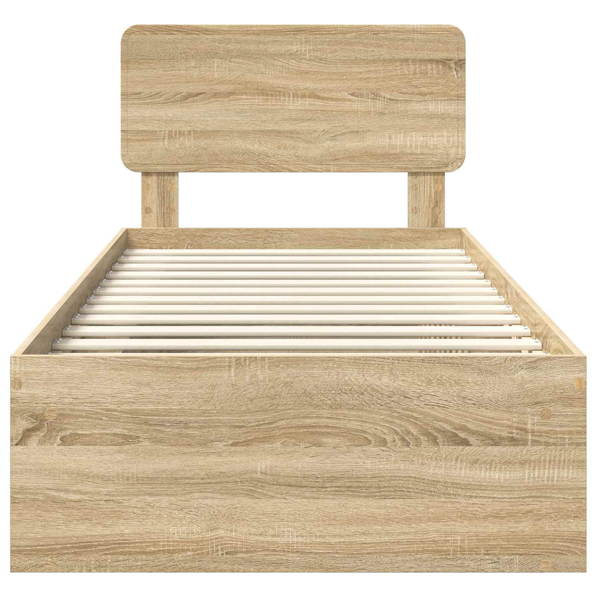 Bettrahmen Sonoma-Eiche 100 x 200 cm Massives Kiefernholz