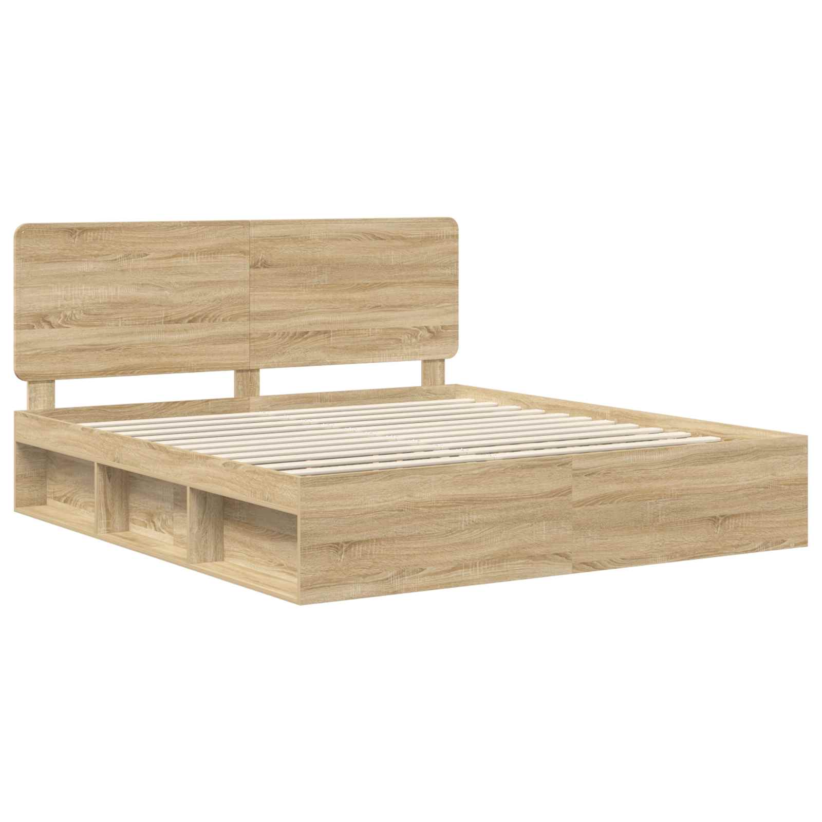 Bettrahmen Sonoma 200 x 200 cm Massives Kiefernholz