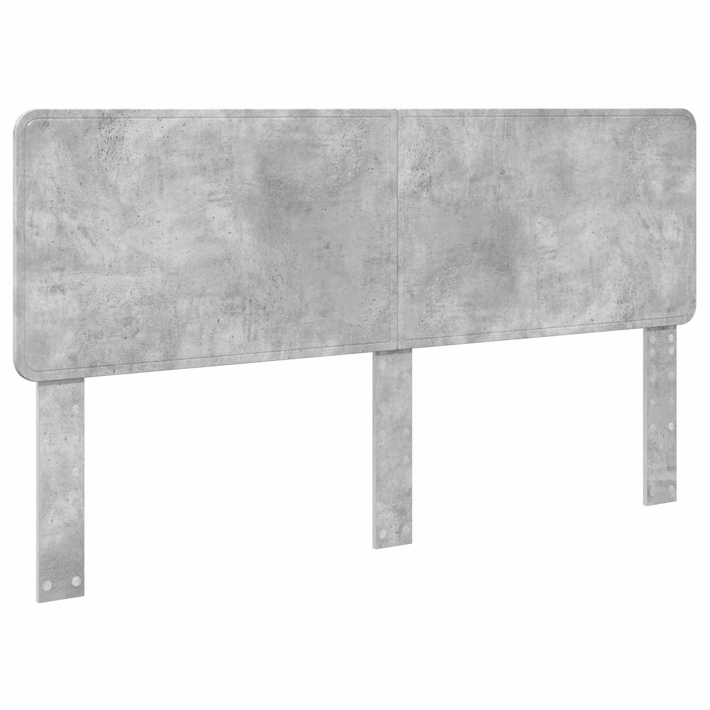 Bettrahmen mit Kopfteil Beton 180 x 200 cm Massives Kiefernholz