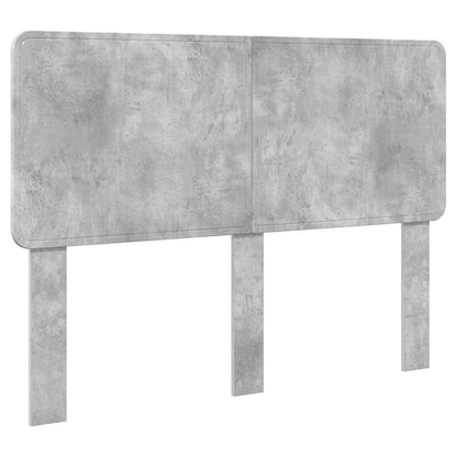 Bettrahmen Betongrau 140 x 190 cm Massives Kiefernholz