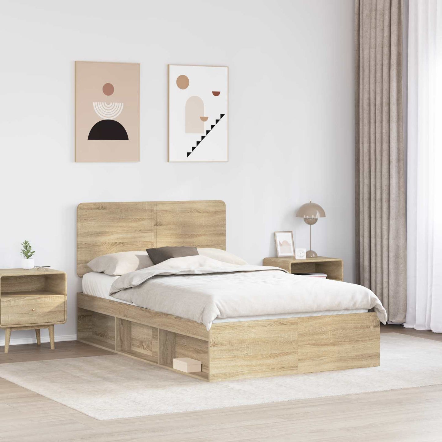 Bettrahmen Sonoma 120 x 200 cm Massives Kiefernholz