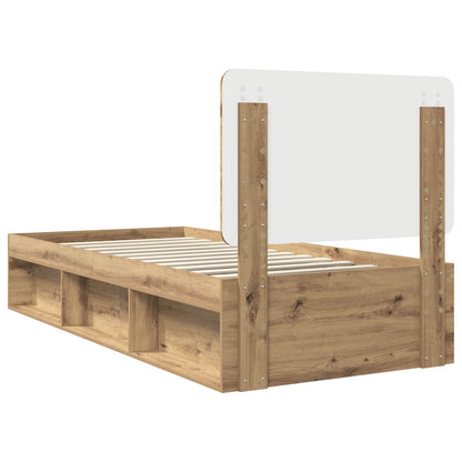 Bettrahmen Artisan-Eiche 100 x 200 cm Massives Kiefernholz