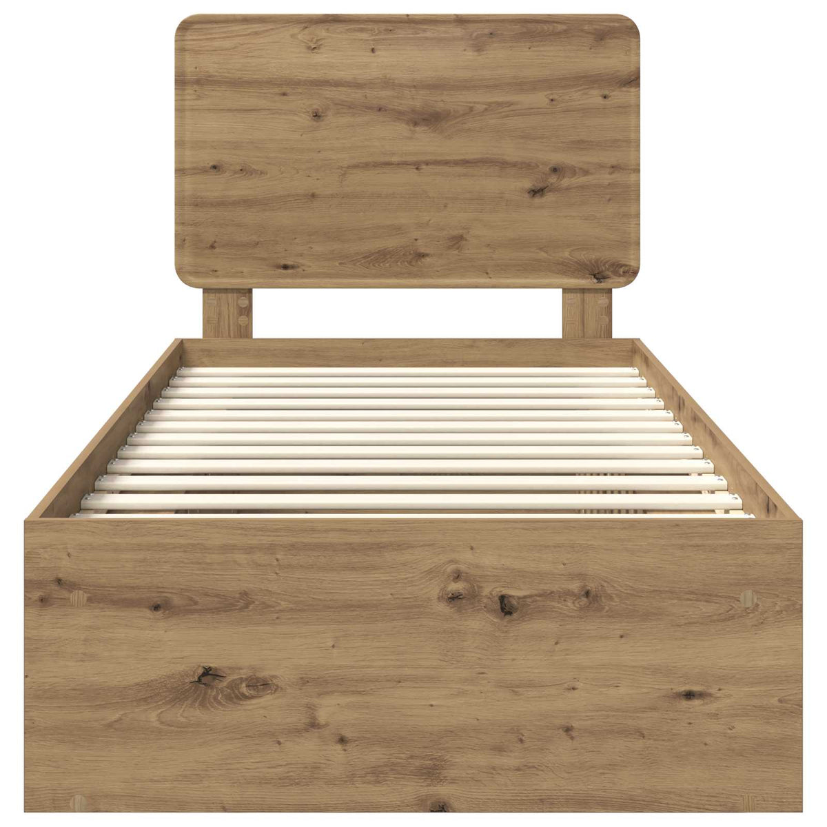 Bettrahmen Artisan-Eiche 100 x 200 cm Massives Kiefernholz