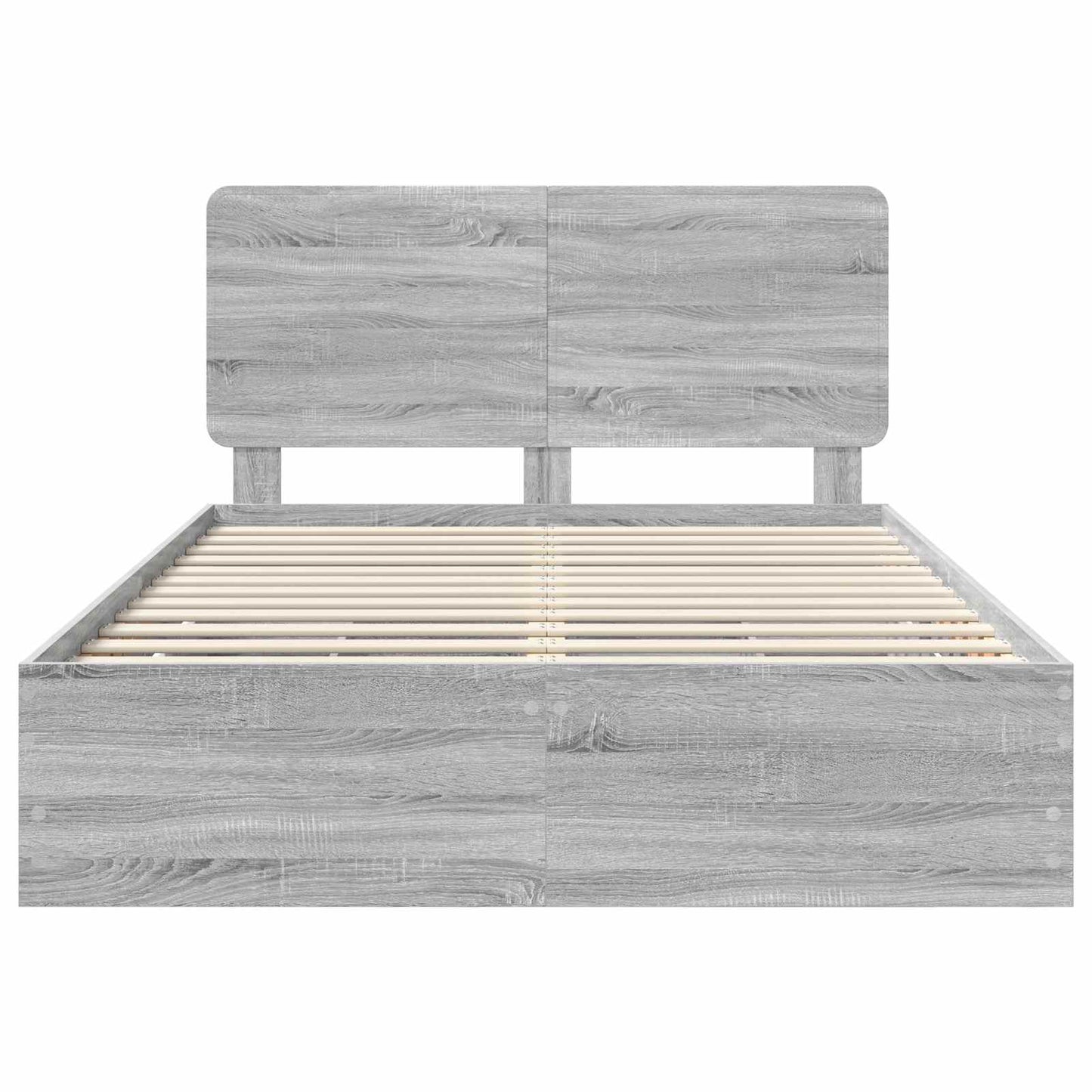 Bettrahmen Graues Sonoma 140 x 200 cm Ingenieurs Holz
