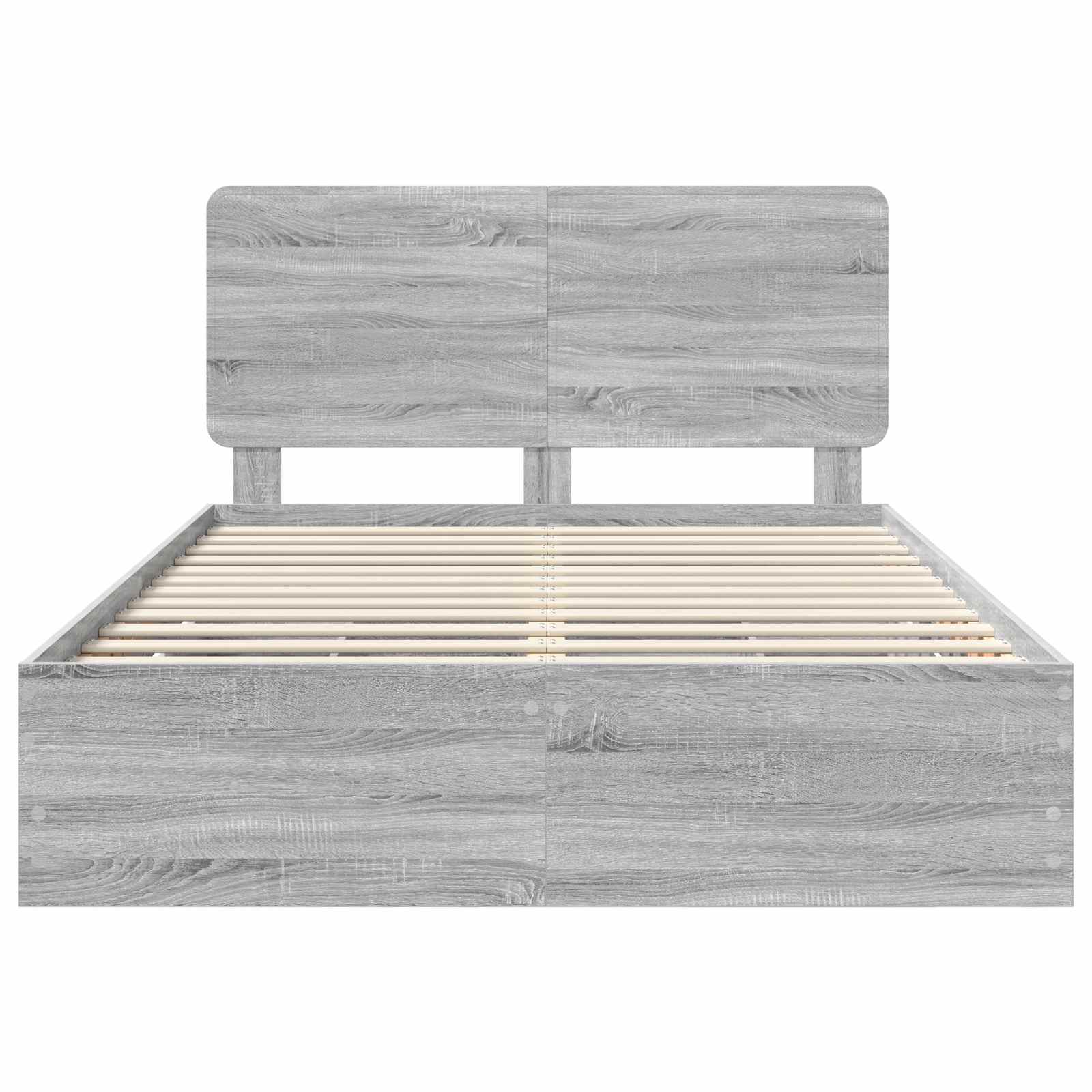 Bettrahmen Graues Sonoma 140 x 200 cm Ingenieurs Holz