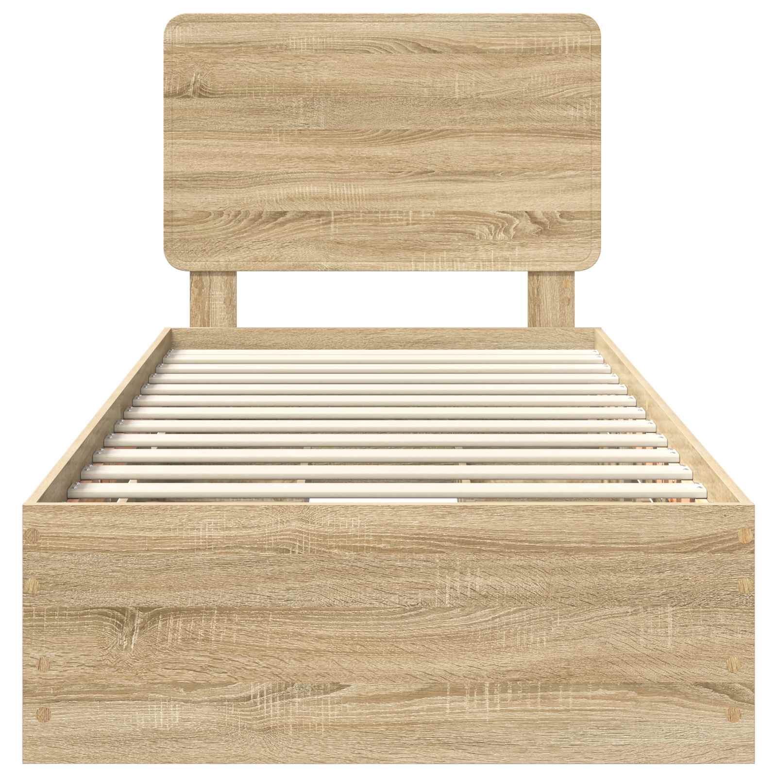Bettrahmen Sonoma-Eiche 100 x 200 cm Ingenieurs Holz