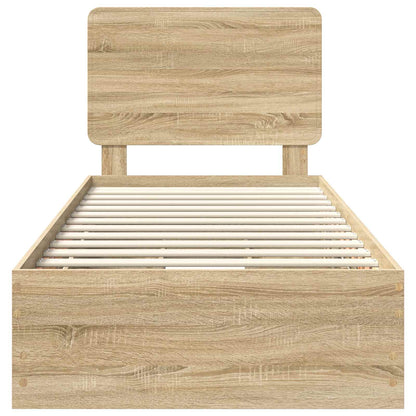 Bettrahmen Sonoma-Eiche 75 x 190 cm Ingenieurs Holz