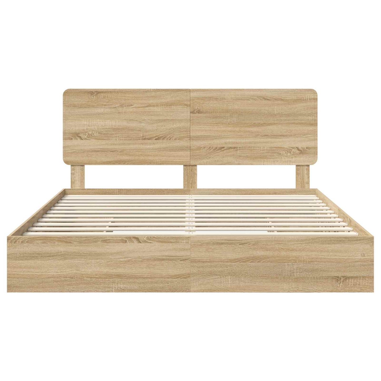 Aufbewahrungsbett Sonoma-Eiche 180 x 200 cm Holzwerkstoff