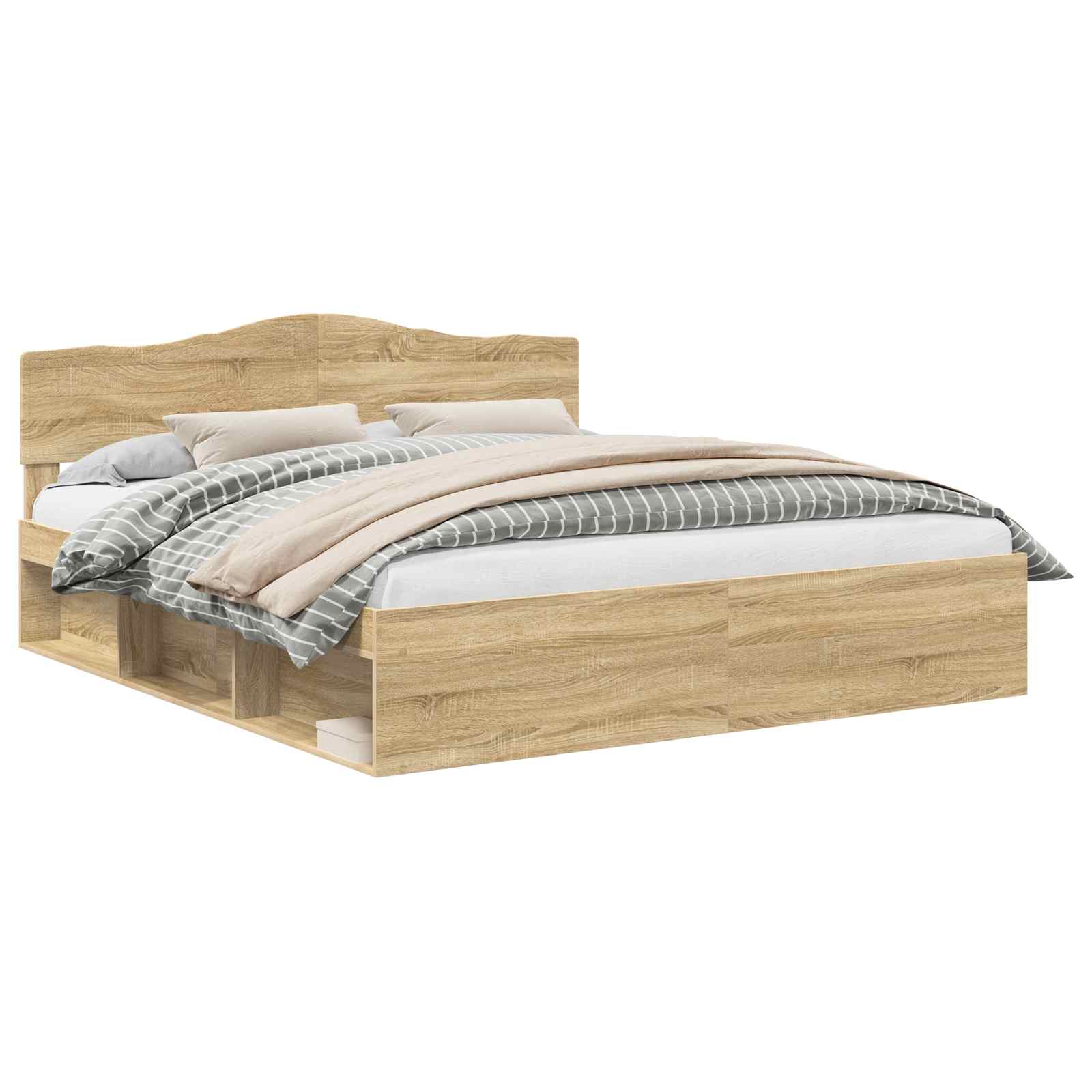 Bettrahmen Sonoma 200 x 200 cm Massives Kiefernholz