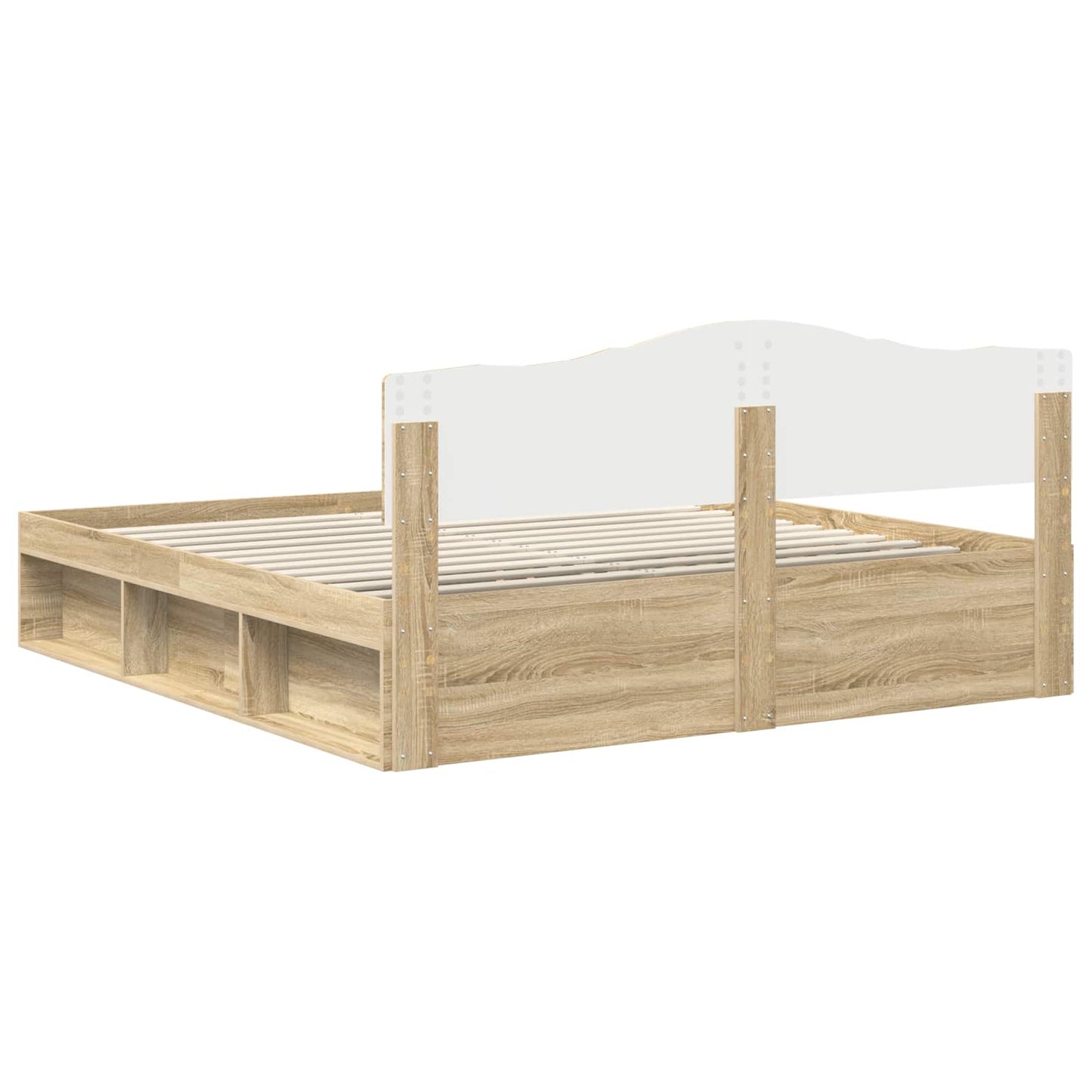 Bettrahmen Sonoma 200 x 200 cm Massives Kiefernholz