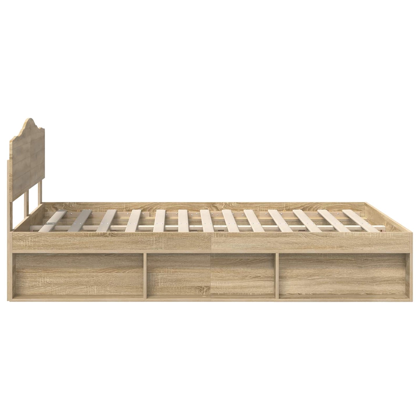 Bettrahmen Sonoma 140 x 190 cm Massives Kiefernholz