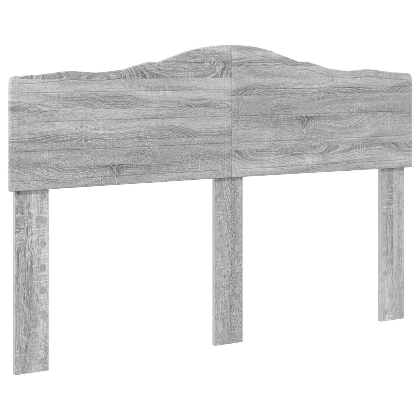 Bettrahmen Graues Sonoma 140 x 190 cm Massives Kiefernholz