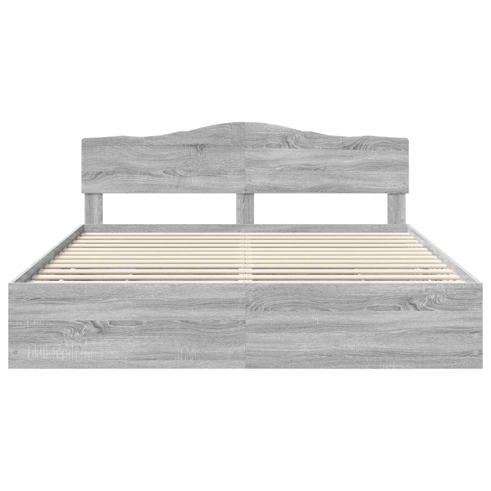 Bettrahmen Graues Sonoma 180 x 200 cm Ingenieurs Holz